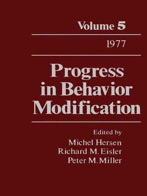 cover image of Progress in Behavior Modification, Volume 5